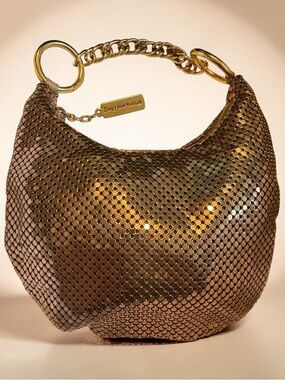 Whiting & Davis Bronze Chainmail Evening Bag Vintage